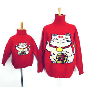 Cat Looking out Sweater