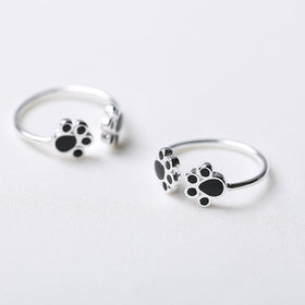 Cat Paw Print Rings