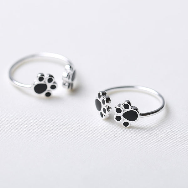 Cat Paw Print Rings