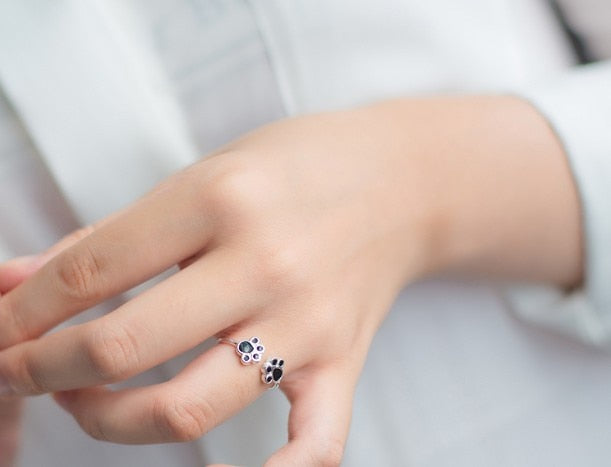 Cat Paw Print Rings