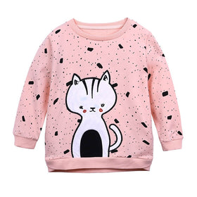 Baby Girl Cat Sweatshirt