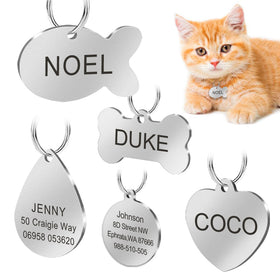 Stainless Steel Cat ID Tag